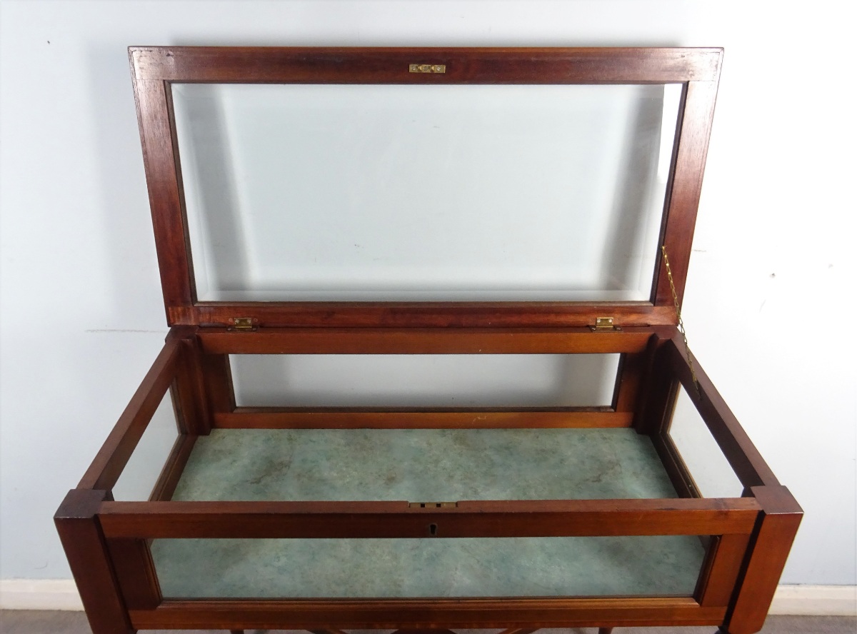 Edwardian Vitrine Display Table